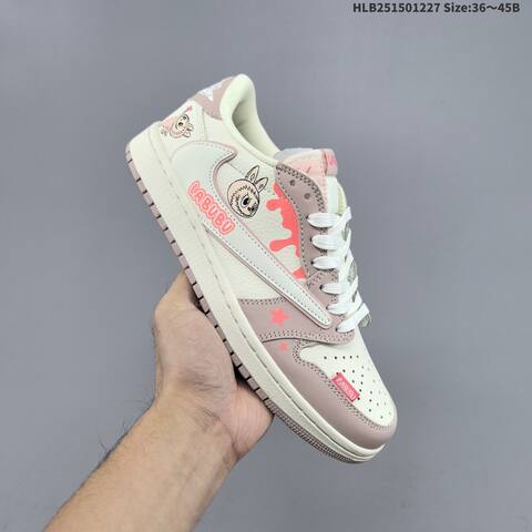 Nike Air Jordan 1 Low White Blue Multi-color 36 45 Lifestyle - Unisex (BS-67227)