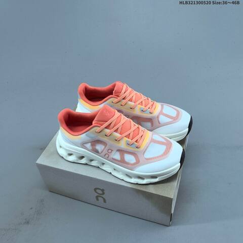 On Running Cloudtilt Remix Eva White Coral Orange Cream EU 36-46 Running Shoe Running Sneakers - Unisex (BS-69540)