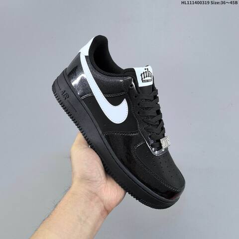 Nike Air Force 1 07 Black White Silver EU 36-45 Sneaker - Unisex BS-61238