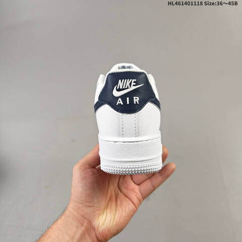 Nike Air Force 1 07 White Dark Blue EU 36 45 Sneaker EU 36-45 - Unisex (BS-63539)