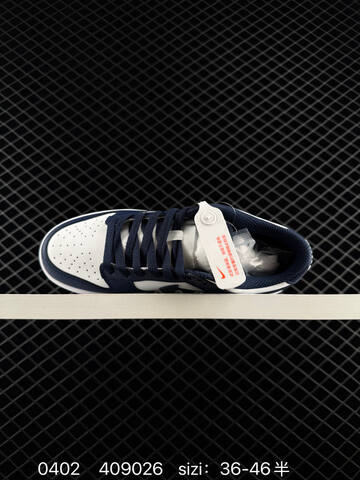 Nike Dunk Low White Navy Blue EU 36-46 Skate - Unisex (BS-72336)