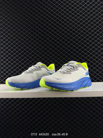 HOKA ONE ONE Arahi 7 White Grey Blue Neon Yellow EU 36-45 Running Shoe Running Sneakers - Unisex (BS-86558)