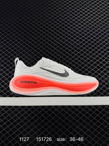 Nike Air Zoom Vomero Plus ReactX HV8150-003 White Grey Neon Coral 36-46 Running - Unisex (BS-73978)