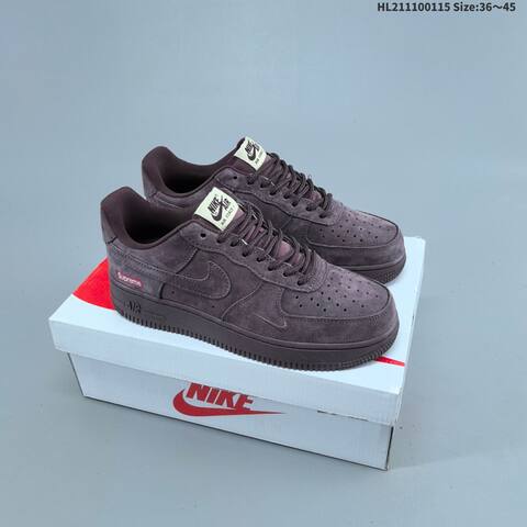 Nike Air Force 1 07 Supreme Olive Green Dark Purple EU 36-45 Sneaker - Unisex BS-61973