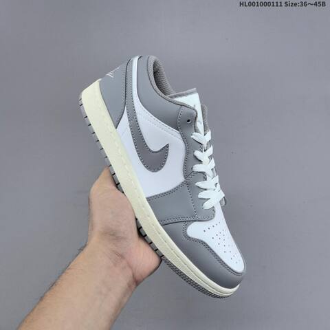 Jordan Air Jordan 1 Low Vintage Grey White EU 36-45 Casual - Unisex (BS-67010)