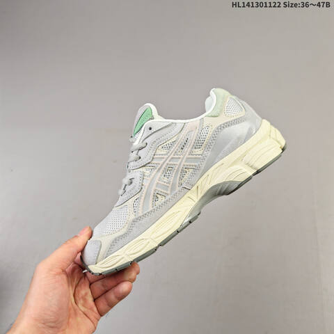 ASICS GEL-NYC Grey Cream Green EU 36-47 Running Shoe Running Sneakers - Unisex (BS-69250)