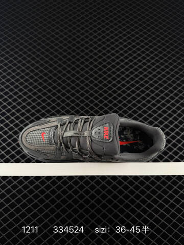 Nike P-6000 Premium Dark Grey Black With Silver And Red Accents EU 36-45 5 Running - Unisex (BS-73769)