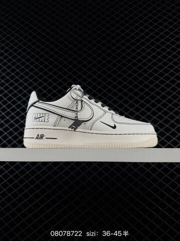 Nike Air Force 1 07 Off White Black EU 36-45 Lifestyle - Unisex (BS-69896)