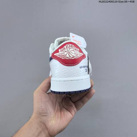Nike Air Jordan 1 x Travis Scott White Navy Red EU 36-45 Lifestyle - Unisex (BS-66922)