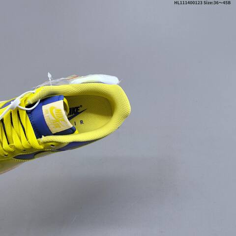 Nike Air Force 1 07 Neon Yellow Royal Blue Cream White EU 36-45 Sneaker - Unisex BS-61804