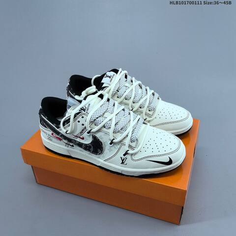 Nike Dunk Low Beige Pink White EU 36-45 Skate Shoe - Unisex BS-62066