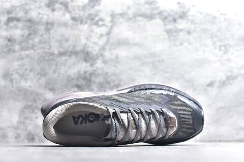 HOKA Mafate X Dark Grey Light Grey Lavender Blue Trail Shoe Trail Running Sneakers (BS-59809)