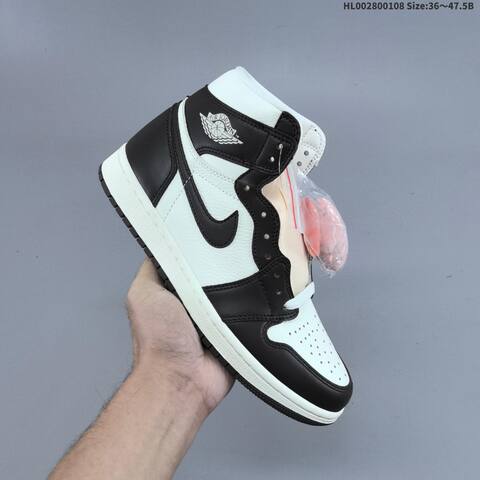 Nike Air Jordan 1 High OG Baroque Brown Black White 36 47 5 Basketball - Unisex (BS-67056)