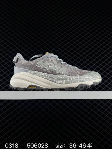 HOKA ONE ONE Speedgoat 6 Light Grey Off White Dark Grey EU 36-46 Trail Shoe Trail Running Sneakers - Unisex (BS-86291)