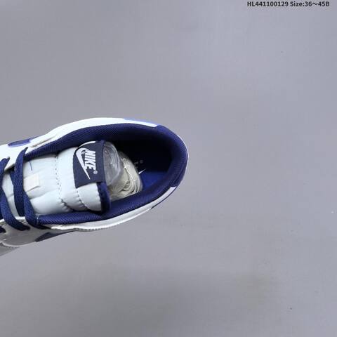 Nike Dunk Low White Navy Blue EU 36-45 Skate Shoe - Unisex BS-61675