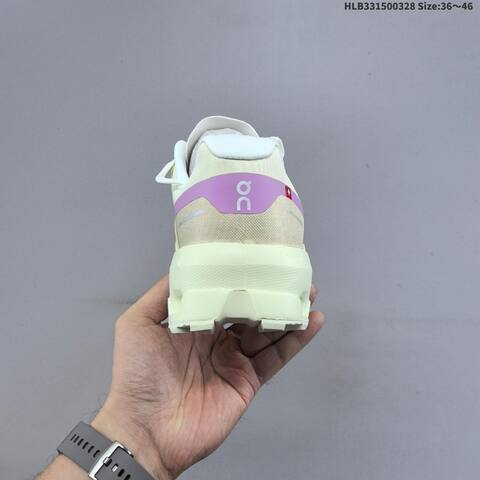 On Cloudvista 2 White Cream Purple Beige EU 36-46 Trail Shoe Trail Running Sneakers - Unisex BS-69656