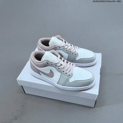 Jordan Air Jordan 1 Low White Light Grey EU 36-46 Basketball - Unisex (BS-65956)