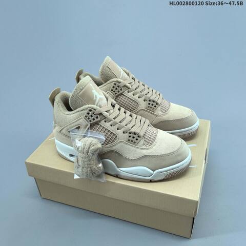 Jordan Air Jordan 4 Retro Tan Beige EU 36-47 5 Basketball - Unisex (BS-66915)