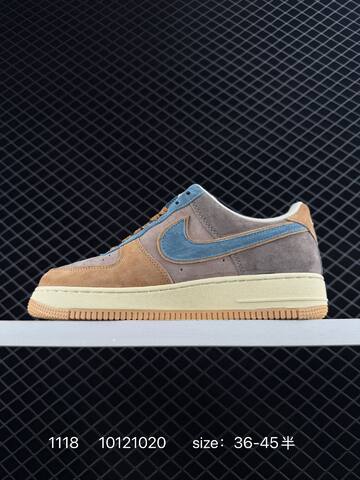 Nike Air Force 1 07 Low Light Grey And Sail Suede EU 36-45 5 Lifestyle - Unisex (BS-74152)