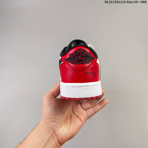 Jordan Air Jordan 1 Low x Travis Scott Black White Red EU 36-46 Lifestyle - Unisex (BS-63459)