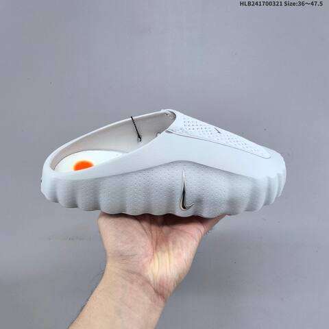 Nike Mind 001 Black White Silver Orange EU 36-47 5 Slides - Unisex BS-61207