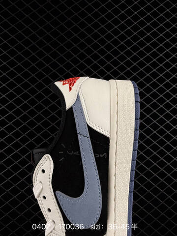 Jordan Air Jordan 1 Low OG SP Military Blue Travis Scott Sail Black Blue Red EU 36-45 Sneaker - Unisex BS-79561