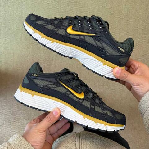 Nike P-6000 SE IB2986-003 Black Gold White EU 39 5-41 Running - Unisex (BS-87030)