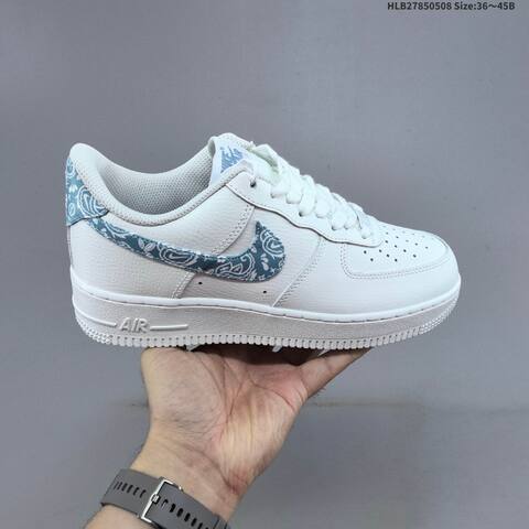 Nike Air Force 1 07 White Black Blue EU 36-45 Sneaker - Unisex BS-60452