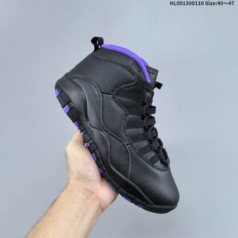 Jordan Air Jordan 10 Retro OG Sacramento Kings Black Purple EU 40-47 Basketball - Men's (BS-67023)