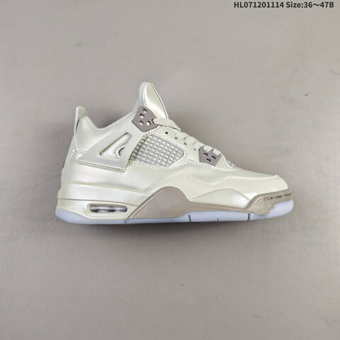 Jordan Air Jordan 4 Retro White Cream Gray Taupe EU 36-47B Basketball - Women's (BS-63749)