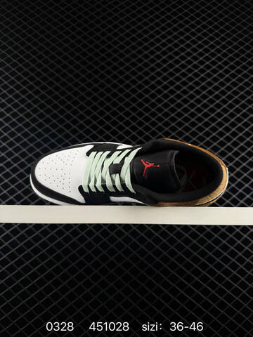 Jordan Air Jordan 1 Low White Black Brown Mint EU 36-46 Sneaker - Unisex BS-79591