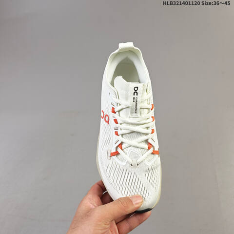 On Cloudsurfer Max White Beige Orange Black EU 36-45 Running Shoe Running Sneakers - Unisex (BS-69795)