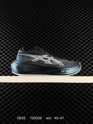 ASICS MEGABLAST FF Turbo 2 Black Silver Teal White 40-47 Running Shoe Running Sneakers Men s BS-81829