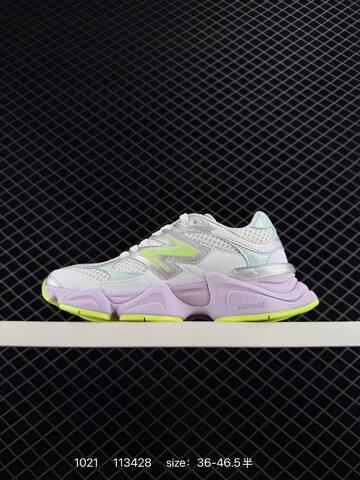 New Balance 9060 White Silver Mint Purple Neon Yellow EU 36-46 5 Sneaker - Unisex (BS-82698)