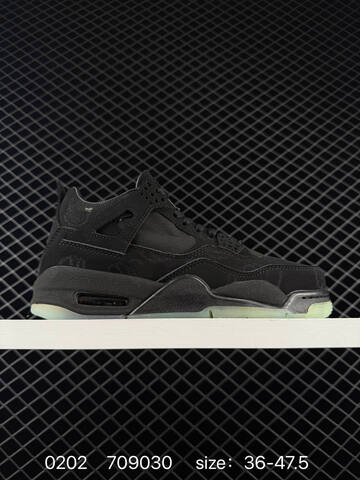 Jordan Air Jordan 4 Retro Black Glow Green EU 36-47 5 Basketball Shoe - Unisex BS-79725