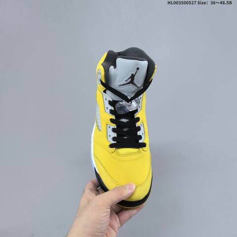 Jordan Air Jordan 5 Retro Yellow Multi Yellow Black Grey EU 36-48 5 Basketball - Unisex (BS-65862)
