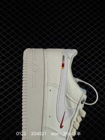 Nike Air Force 1 07 Low IQ1119-011 White Light Grey Red EU 36-45 Lifestyle - Unisex (BS-73021)