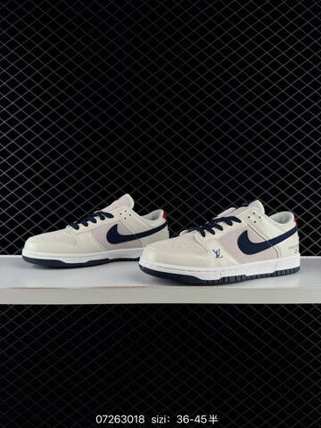 Nike Dunk Low Sail Navy White Red EU 36-45 Skate - Unisex (BS-70085)