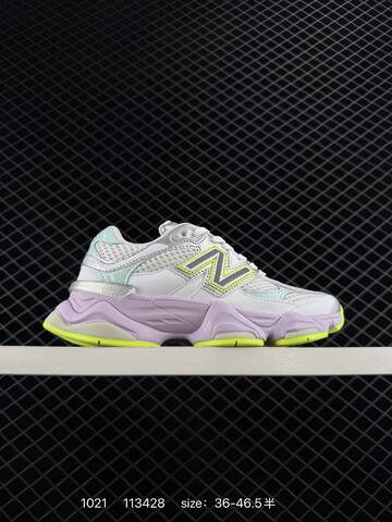 New Balance 9060 White Silver Mint Purple Neon Yellow EU 36-46 5 Sneaker - Unisex (BS-82698)