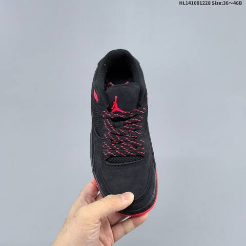 Jordan Air Jordan 4 Retro Black Red 36 46B Basketball - Women's (BS-67218)