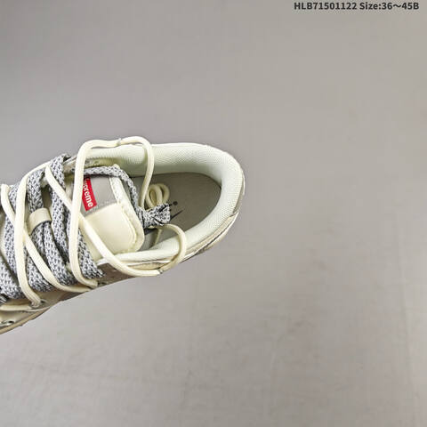 Nike SB Dunk Low Supreme DIY Off White Grey Red EU 36-45 Skate Shoe - Unisex BS-63273