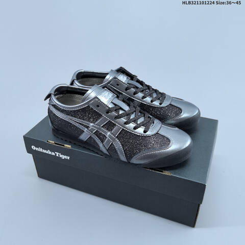 Onitsuka Tiger Mexico 66 Metallic Silver White EU 36-45 Sneaker Casual Sneakers - Unisex (BS-69130)