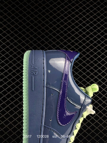 Nike Air Force 1 07 LV8 Navy Blue Purple Lime Green EU 36-46 Lifestyle - Unisex (BS-71396)