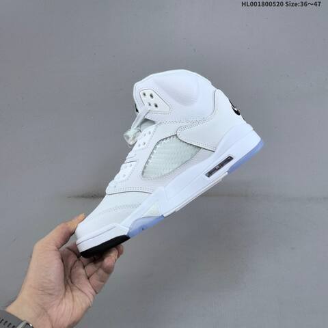 Jordan Air Jordan 5 Retro Metallic White EU 36-47 Basketball - Unisex (BS-65920)