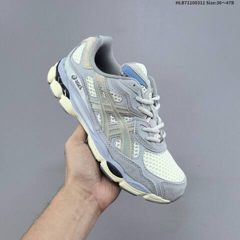 ASICS GEL-NYC Grey Green Cream EU 36-47 Running Shoe Running Sneakers - Unisex BS-69000
