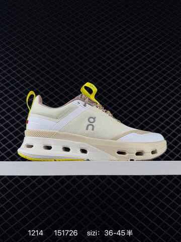 On Cloudtilt Cream White Beige Yellow EU 36-45 Running Shoe Running Sneakers - Unisex (BS-85438)