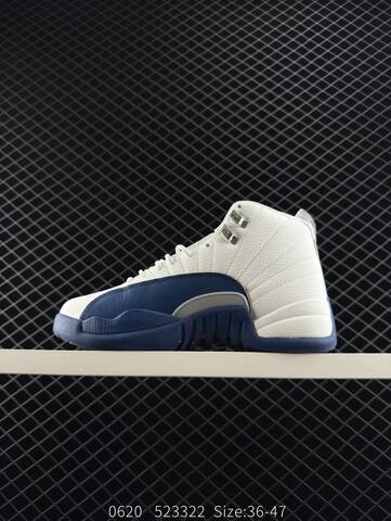 Jordan Air Jordan 12 Retro French Blue White Navy Blue Red EU 36-47 Basketball Shoe - Unisex (BS-81173)