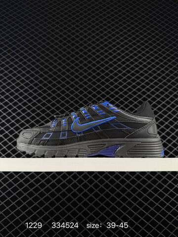 Nike P-6000 Black Blue And Silver Black EU 39-45 Running - Unisex (BS-73414)
