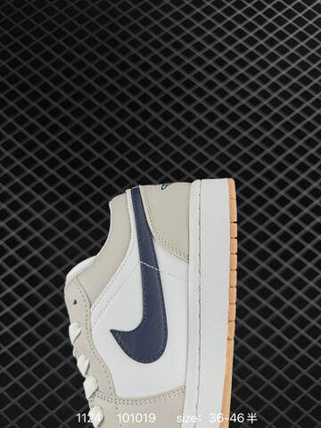 Jordan Air Jordan 1 Low White Light Grey Navy Gum EU 36-46 Sneaker - Unisex BS-80205