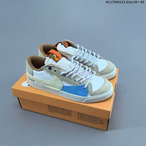 Nike Blazer Low 77 Jumbo White Light Pink Light Purple Sail EU 36-45 Skate Shoe - Unisex BS-62033